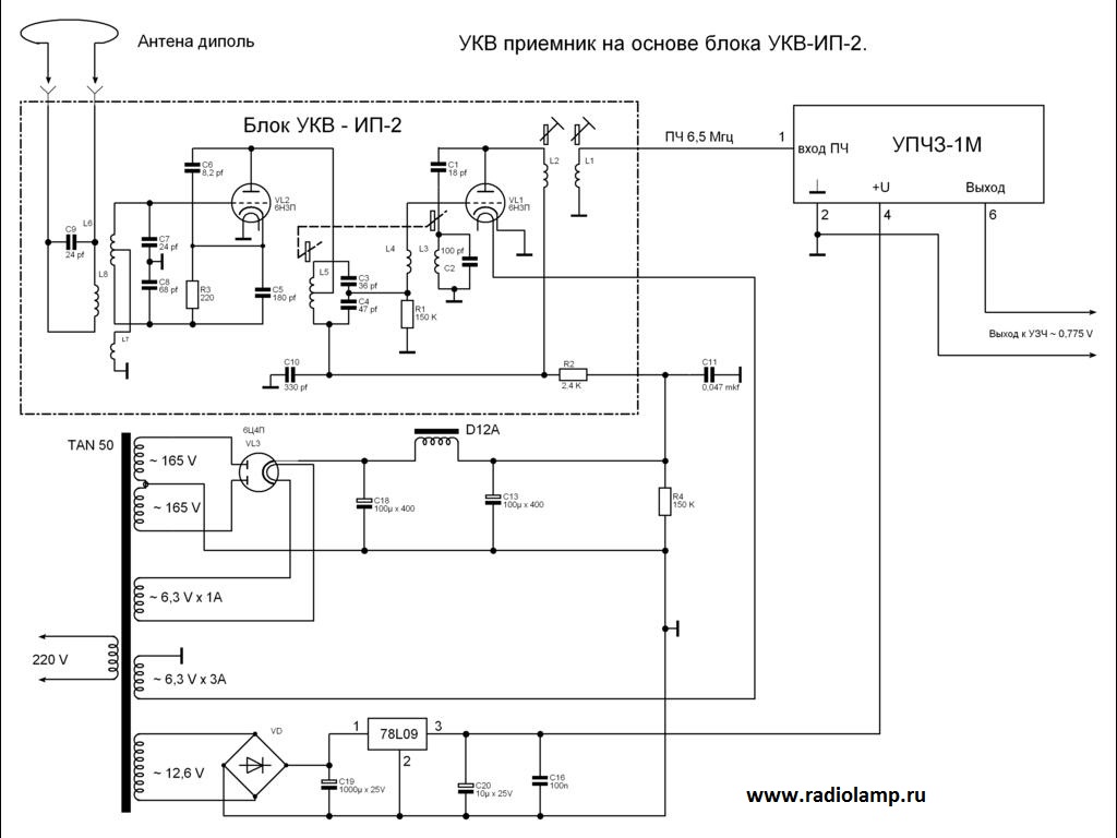 Укв ип2 схема